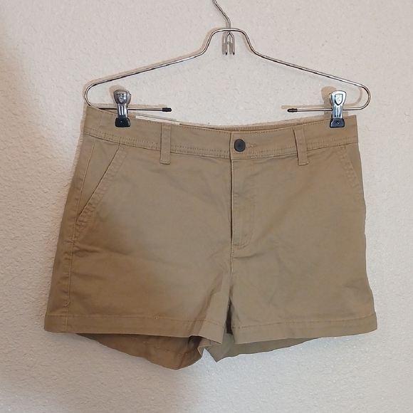 "Make Offer" Chino Stretch Light Khaki Cargo Shorts with Tailored Look - Picture 1 of 4